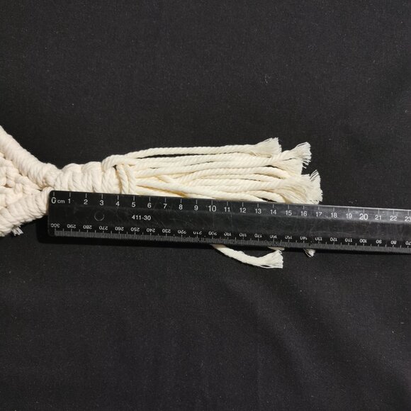 Set of 2 Cotton Hanging Baskets NWOT #7 - Picture 6 of 7